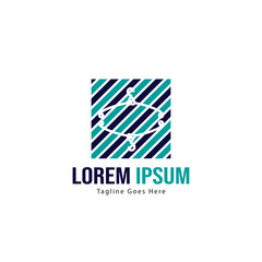 Fototapeta premium Fashion logo template design. Fashion logo with modern frame isolated on white background