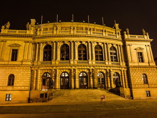 Fototapeta na wymiar The facade of Rudolfinum