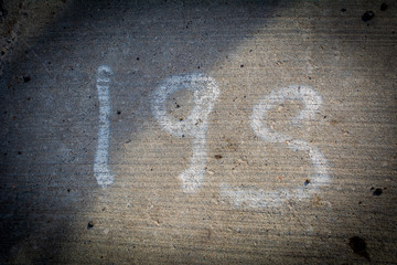 195 Number on Pavement