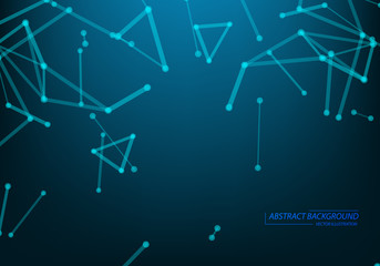 Networking connection concept abstract technology. Global network connections with points and lines. Big data visualization. Futuristic infographic.