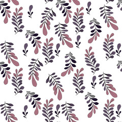 Texture with flowers and plants. Floral ornament. Original flowers pattern.