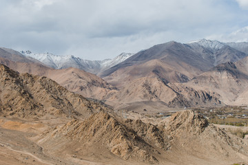 Landscape mountain and sky at Ladakh india