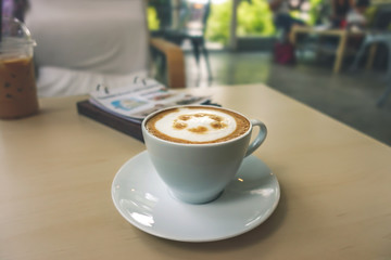 The process of making coffee in the cozy shop