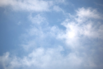 Obraz premium blue sky and white clouds