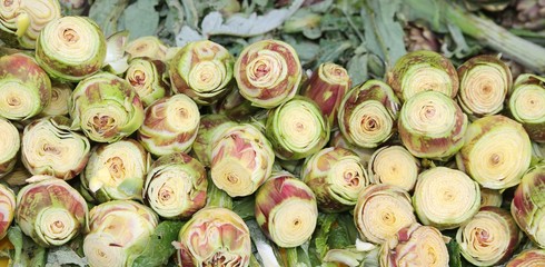 artichokes prepared by the cook