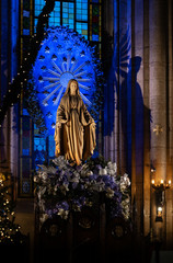 The Mother of God, in Catholic cathedral