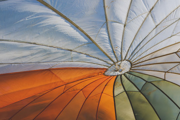 parachute orange white