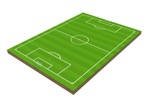 Soccer Grass Field Isolated
