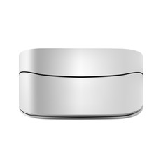 VECTOR PACKAGING: White gray Cosmetic Container on isolated background. Mock up template ready for your design - Vector