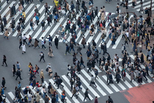 People crossing the street