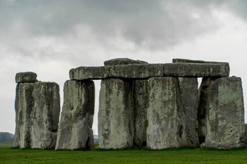 Close Up Of The Outer Circle Of Stonehenge