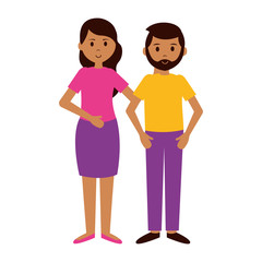 man and woman characters