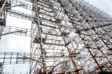  Duga was a Soviet over-the-horizon (OTH) radar system  . Military antenna in Chernobyl, Tour to...