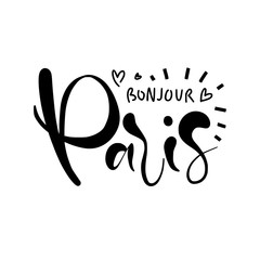Hand lettering Paris