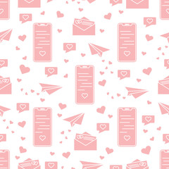 Romantic pattern. Birthday, Valentine's day