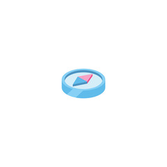 Compass isometric 3d icon. Creative illustration idea. © dabflyer