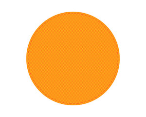 Runder Flicken mit Naht