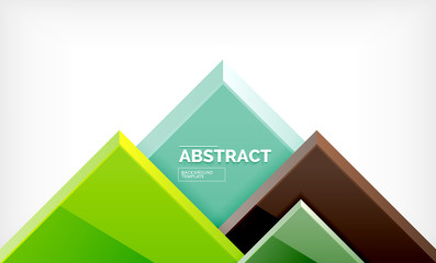 Square abstract background, glossy geometric design