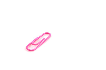 Obraz premium close up of paper clip isolated on white