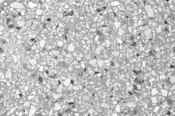Dark gray old terrazzo stone floor texture for background