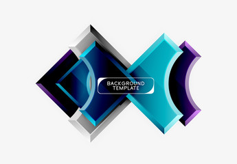 Geometric shapes abstract background