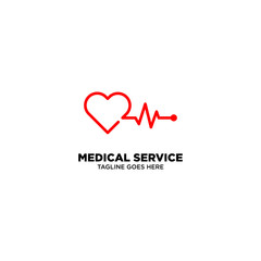 Medical Service logo template, vector illustration - Vector