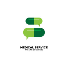 Medical Service logo template, vector illustration - Vector