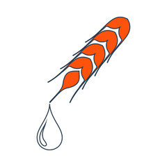 Wheat With Drop Icon