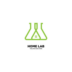 Home Lab logo template, vector illustration - Vector