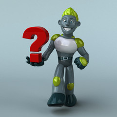 Green Robot - 3D Illustration