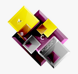 Obraz premium Minimal square banner abstract background