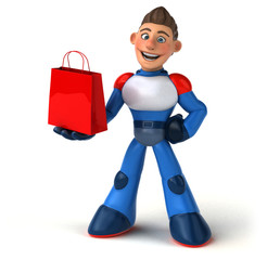 Super modern superhero - 3D Illustration