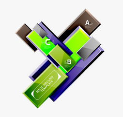 Obraz premium Abstract square composition for background, banner or logo