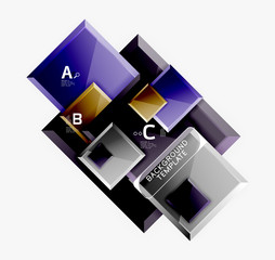 Obraz premium Square geometric composition