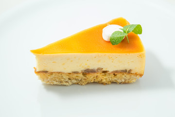 piece of cake on a plate