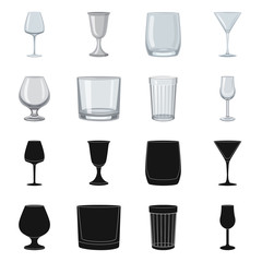 Isolated object of form and celebration sign. Collection of form and volume vector icon for stock.