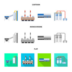 Obraz premium Vector illustration of production and structure symbol. Collection of production and technology stock symbol for web.