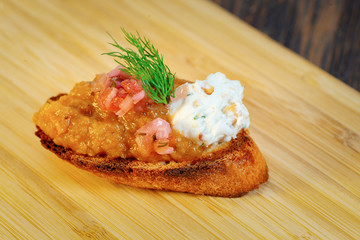 ham and vegetables sandwich