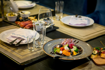 food in restaurant