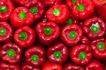Background of sweet red red bell pepper
