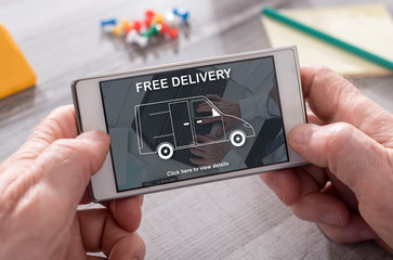 Concept of free delivery