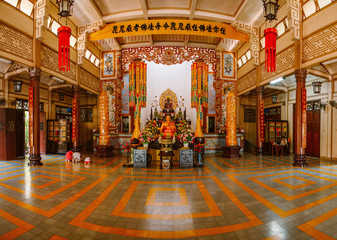 Fototapeta na wymiar Buddhist temple or Long Son Pagoda. Vietnam. Nha Trang