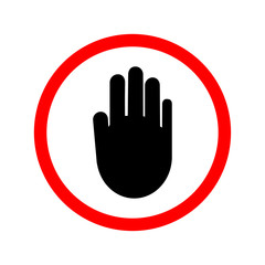 Traffic sign stop set on white background. regulatory warning stop symbol. Vector illustration. 