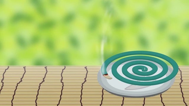 蚊取り線香縁側アニメーション
