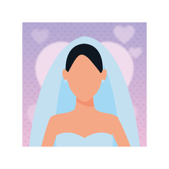 woman wearing wedding dress portrait