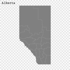High Quality map province of Canada - obrazy, fototapety, plakaty