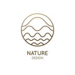 Logo mountain landscape