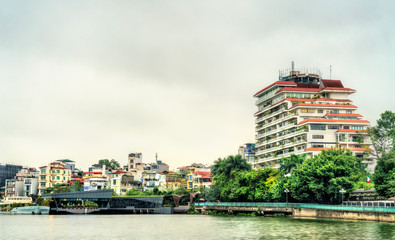 Cityscape of Hanoi at West Lake, Vietnam