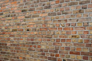 brick wall background - brick stones perspective