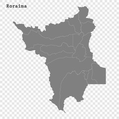 High Quality mapstate of Brazil